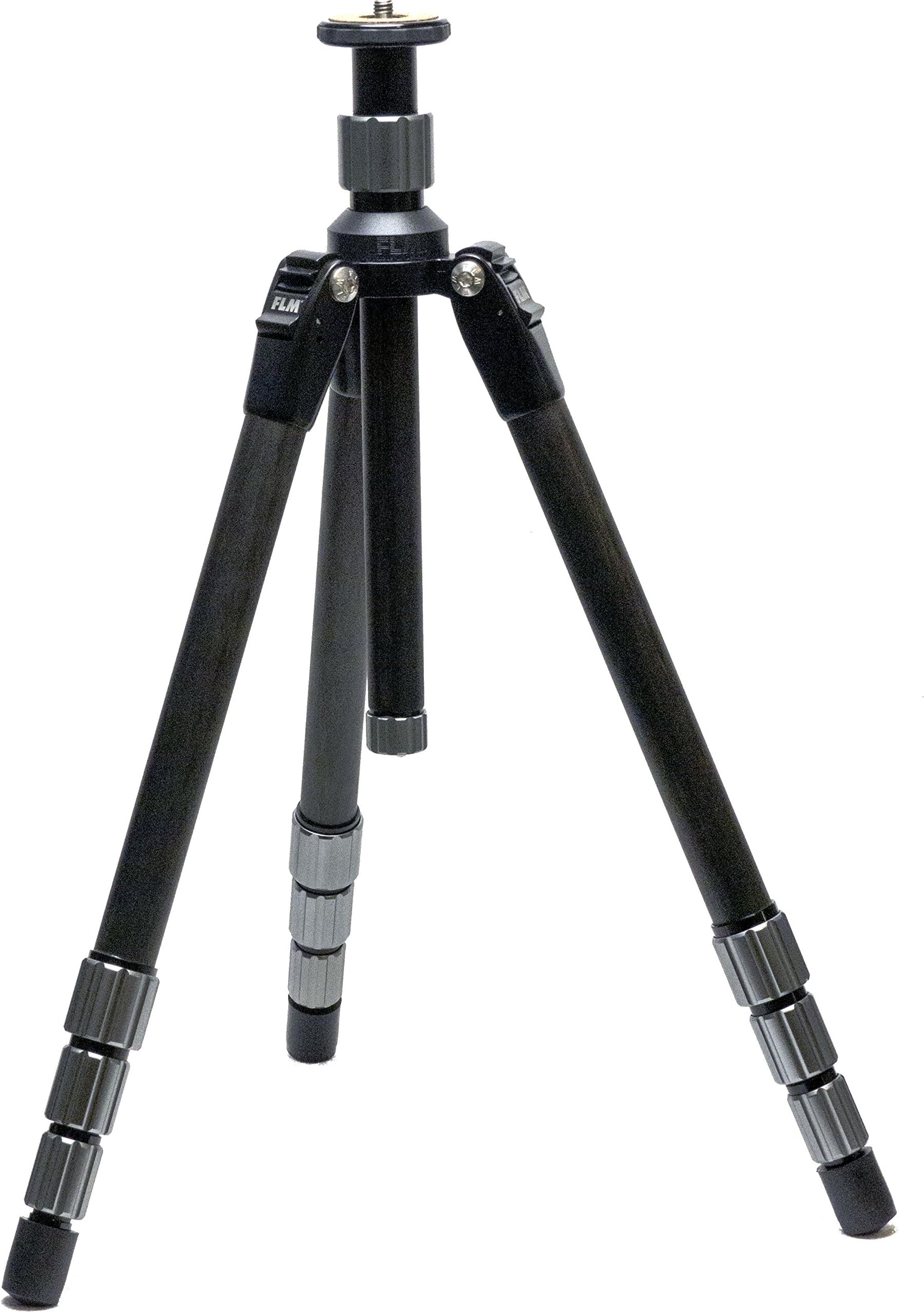 FLM CP26-Compact 4 Section Carbon Fiber Tripod, 10 kg (22.04 lbs) Max Capacity, 141 cm/ 55.5" Max Height