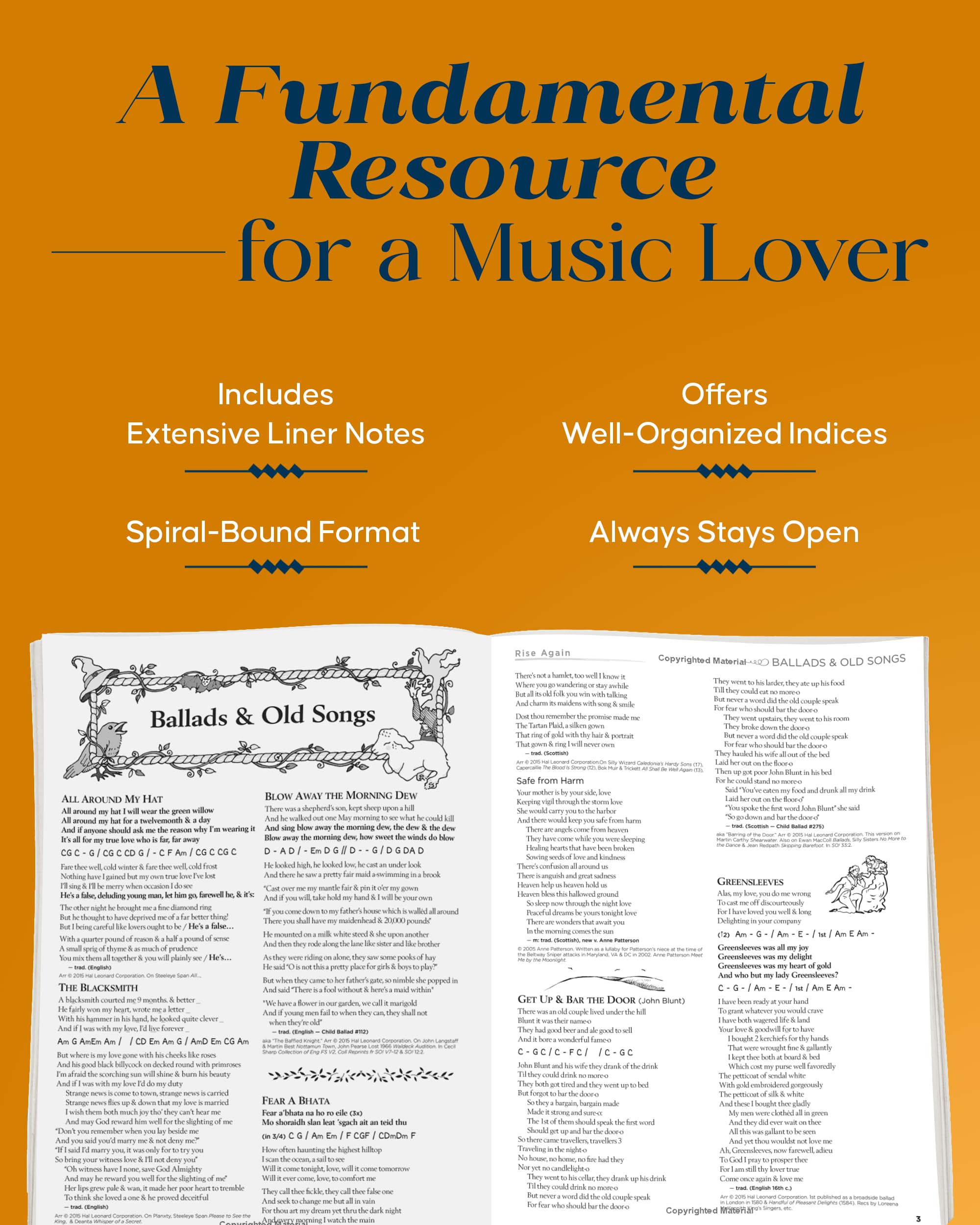 Rise Again Songbook | Words and Chords to 1200 Folk Songs for Sing Alongs, Campfires, and Music Groups | Vocal Fake Book for Community Singing and Musicians | Spiral Bound Edition - Image 8