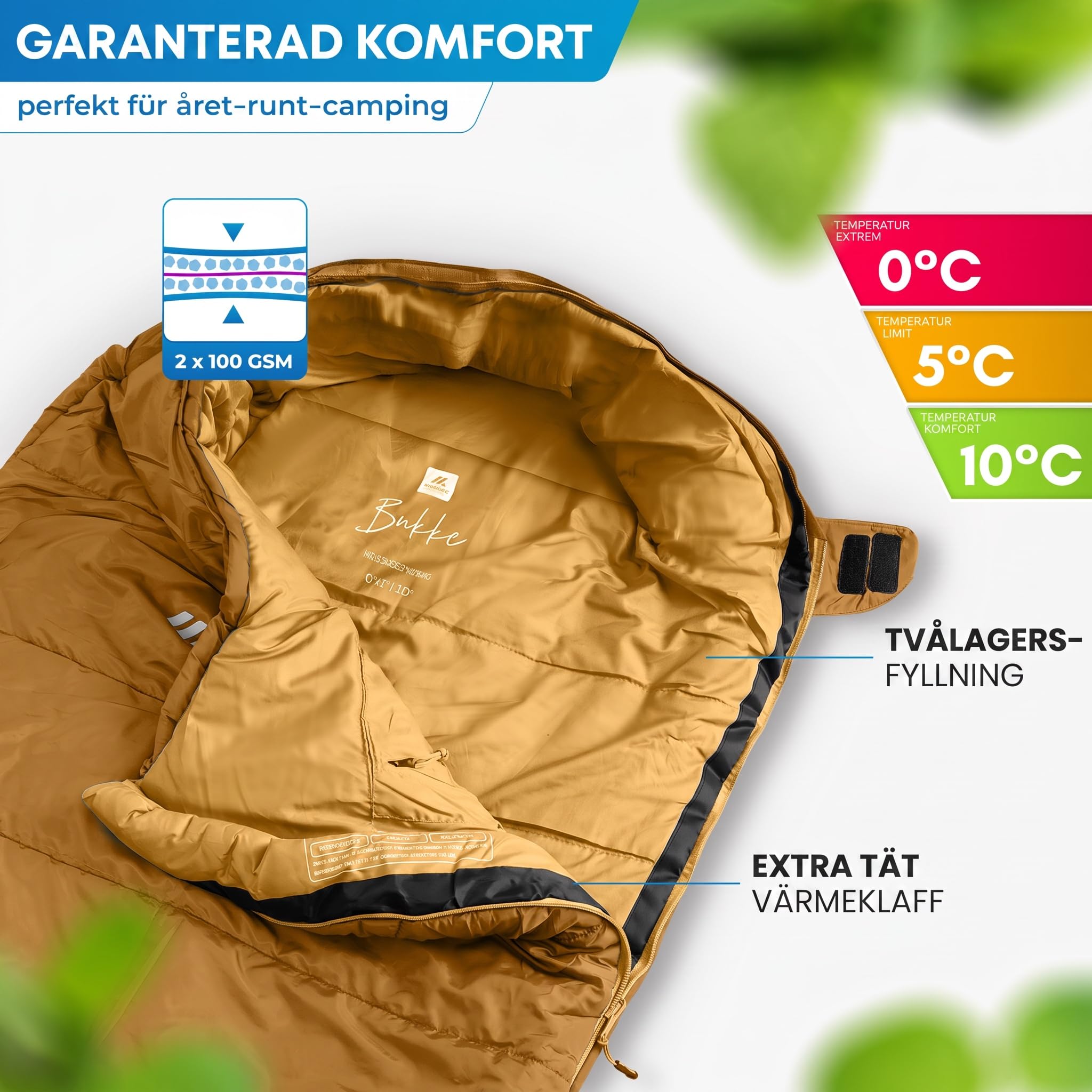 NORDMUT® Śpiwór dla dzieci – Rośnie z dzieckiem dla niezawodnej ochrony przed zimnem – materiałów nietoksycznych – 3-sezonowy dziecięcy (200 GSM) do przygód outdoor