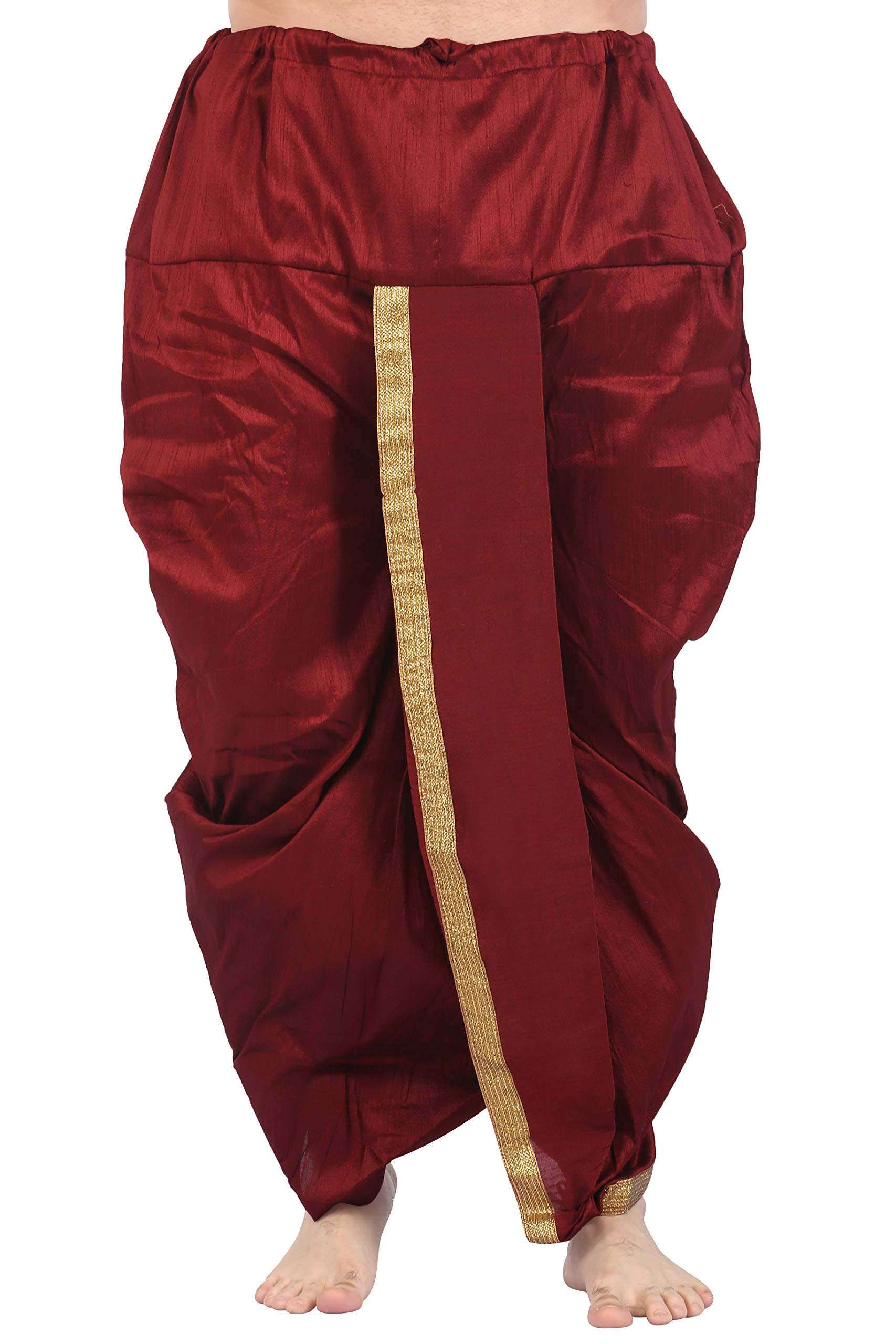 KARNAM- Mens' Cotton Silk Dhoti