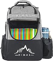 HIMAL Disc Golf Backpack - Holds 22+ Discs, Durable Lightweight Bag with Multiple Pockets & Padded Straps
