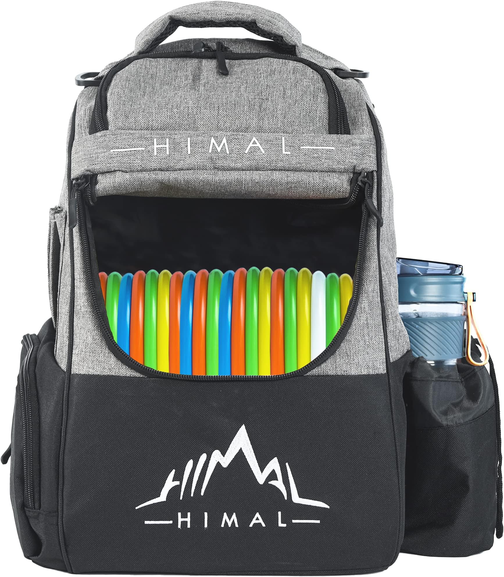 HIMAL HIMAL Disc Golf Bag Holds 22+ Discs, Durable Disc Golf Backpack with Large Capacity, and Multiple Storage Pockets