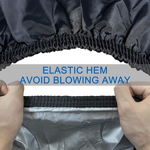 Miniatura 5 de Cubierta para cortacésped de equitación, cubierta impermeable para tractor para cubiertas de hasta 54 pulgadas, poliéster Oxford 420D resistente,