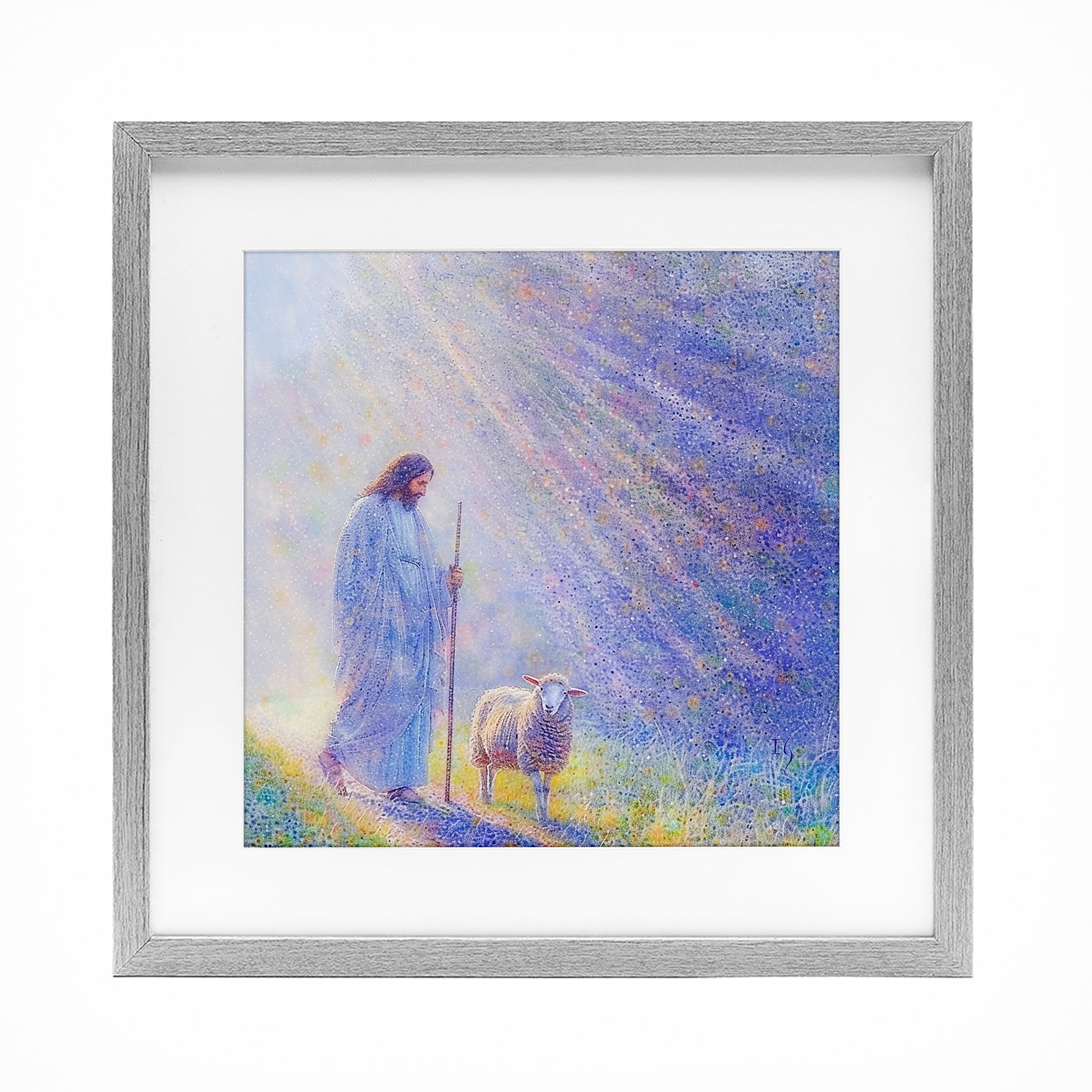 Affiche encadrée Guiding Light tableau décoration murale blanche 40 cm