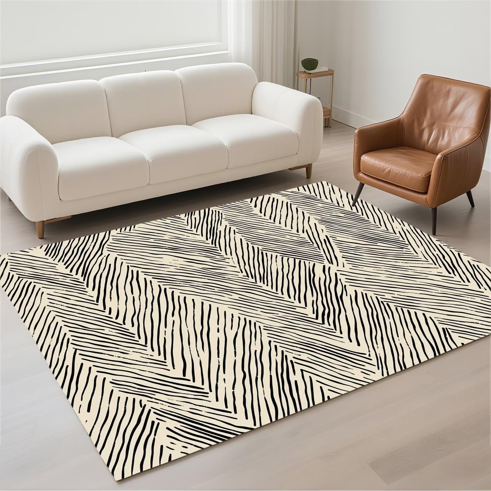 Tapis salon imperméable 70x140 cm lavable et antidérapant pour couloir moderne