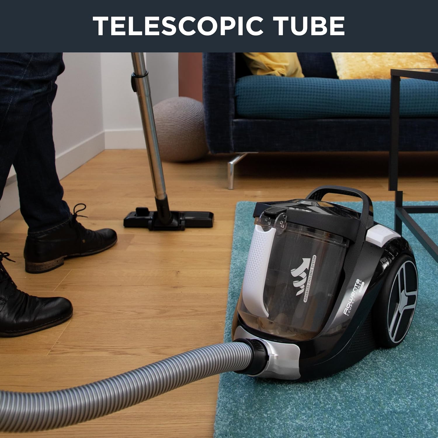 Vacuum cleaner with long power cord