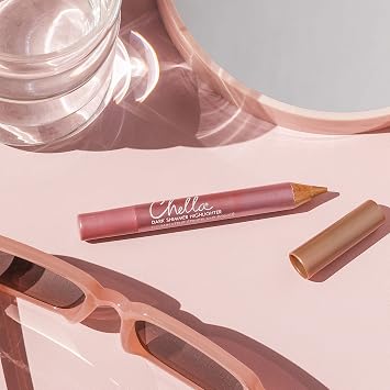 Chella Highlighter Pencil, Vegan, Makeup, Concealer (Light Shimmer)