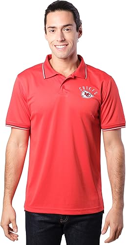 Miniatura 1 de Ultra Game NFL - Camisa polo de jersey de secado rápido para hombre