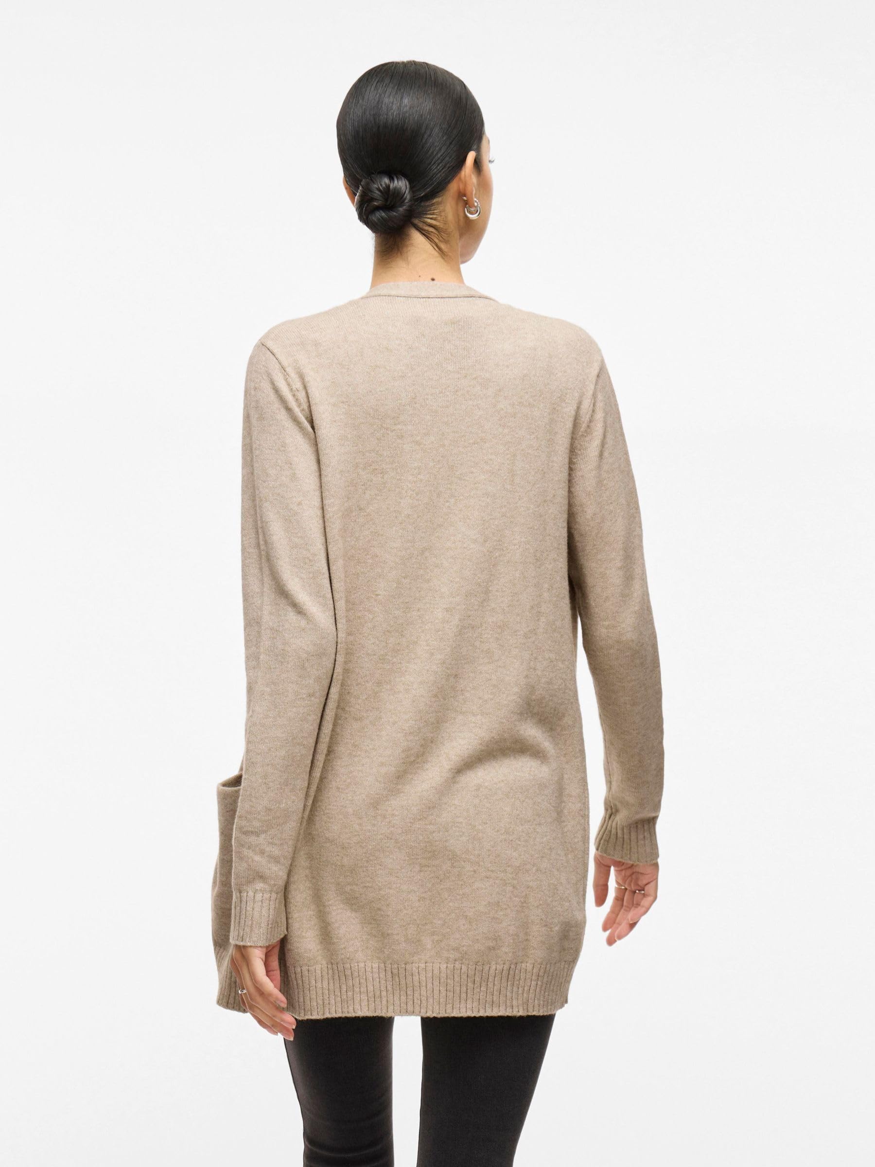 Vila Kardigan Kobiety VIRIL OPEN L/S KNIT CARDIGAN - NOOS
