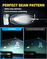 Vista 4 de Innovited D3S HID - Bombillas de xenón para faros delanteros, 6000 K, luz blanca fría, haz alto y bajo, 66340 42403 42302, etc. Bombilla de repuesto