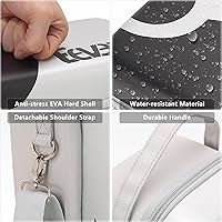 Vista 5 de Portable Carrying Case for Nintendo Switch with Removable Shoulder Strap - Built-in Stand Compatible with Switch OLED, Nintendo Switch AC Adapter