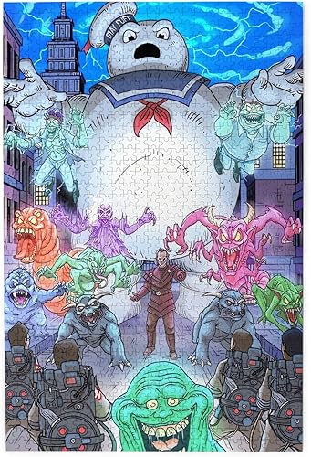 Rompecabezas de anime Ghost Movie Busters, rompecabezas de 1000 piezas de dibujos animados para regalo de cumpleaños, juego de agilidad de memoria