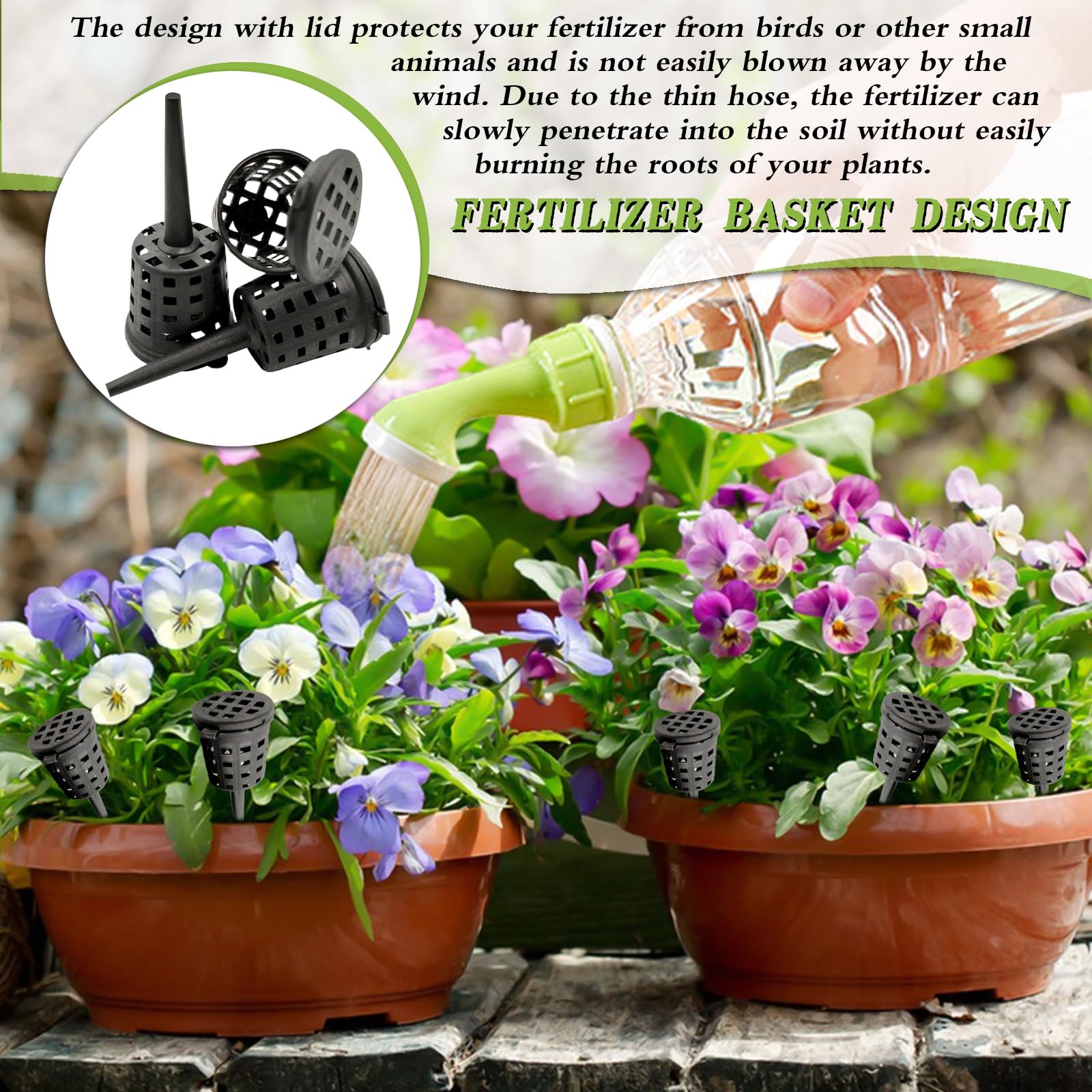 Canasta de Fertilizante para Bonsáis y Orquídeas – Fertilizante de Lenta Liberación para Abono de Plantas, Ideal para Jardineros y Bonsáis