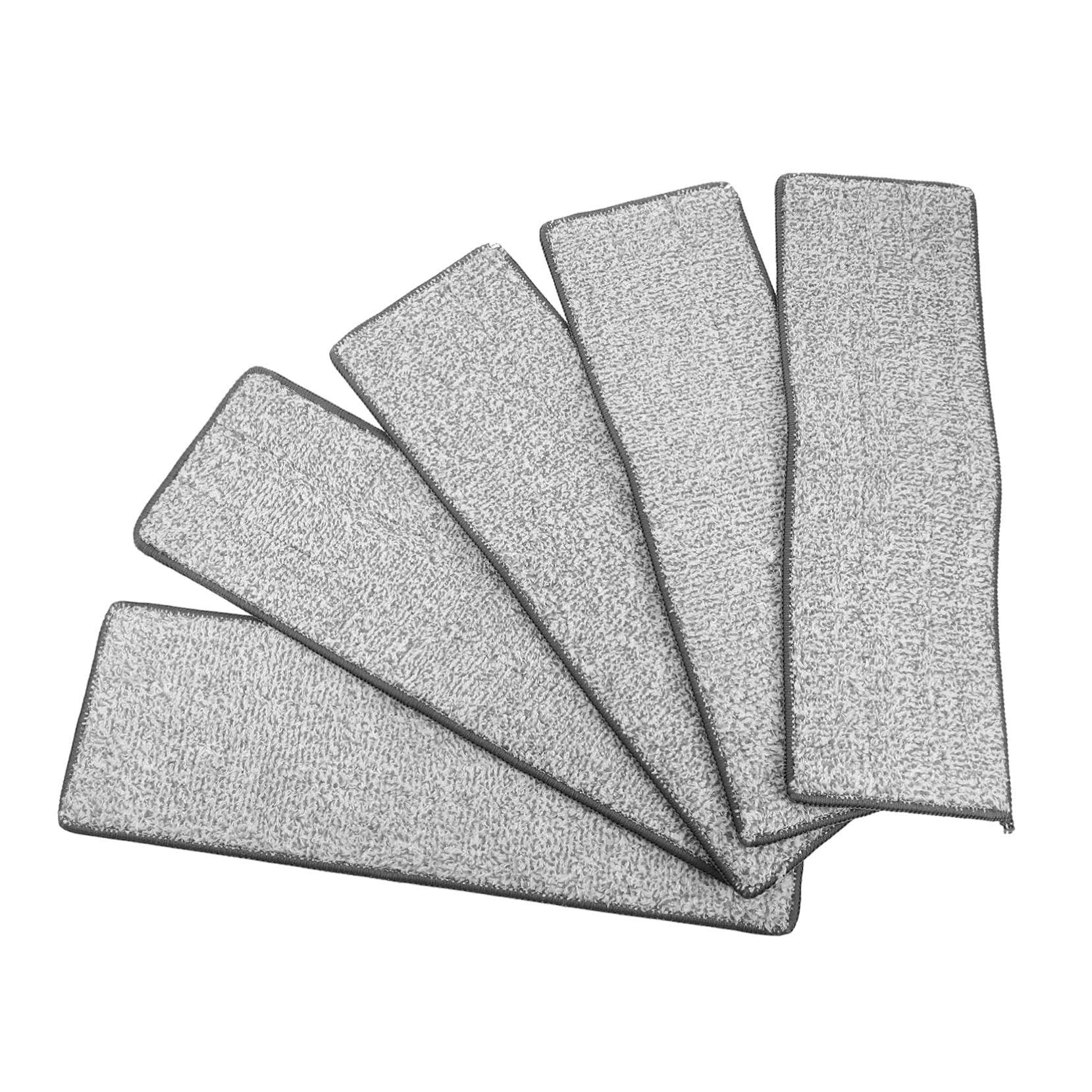 TOPBATHY 5 Juegos Paño De Repuesto Fregona Cabezales De Fregona De Repuesto De La Fregona Accesorio De Fregona Almohadillas De Limpieza para Trapeadores Fibra Grey 5 Piezas * 5