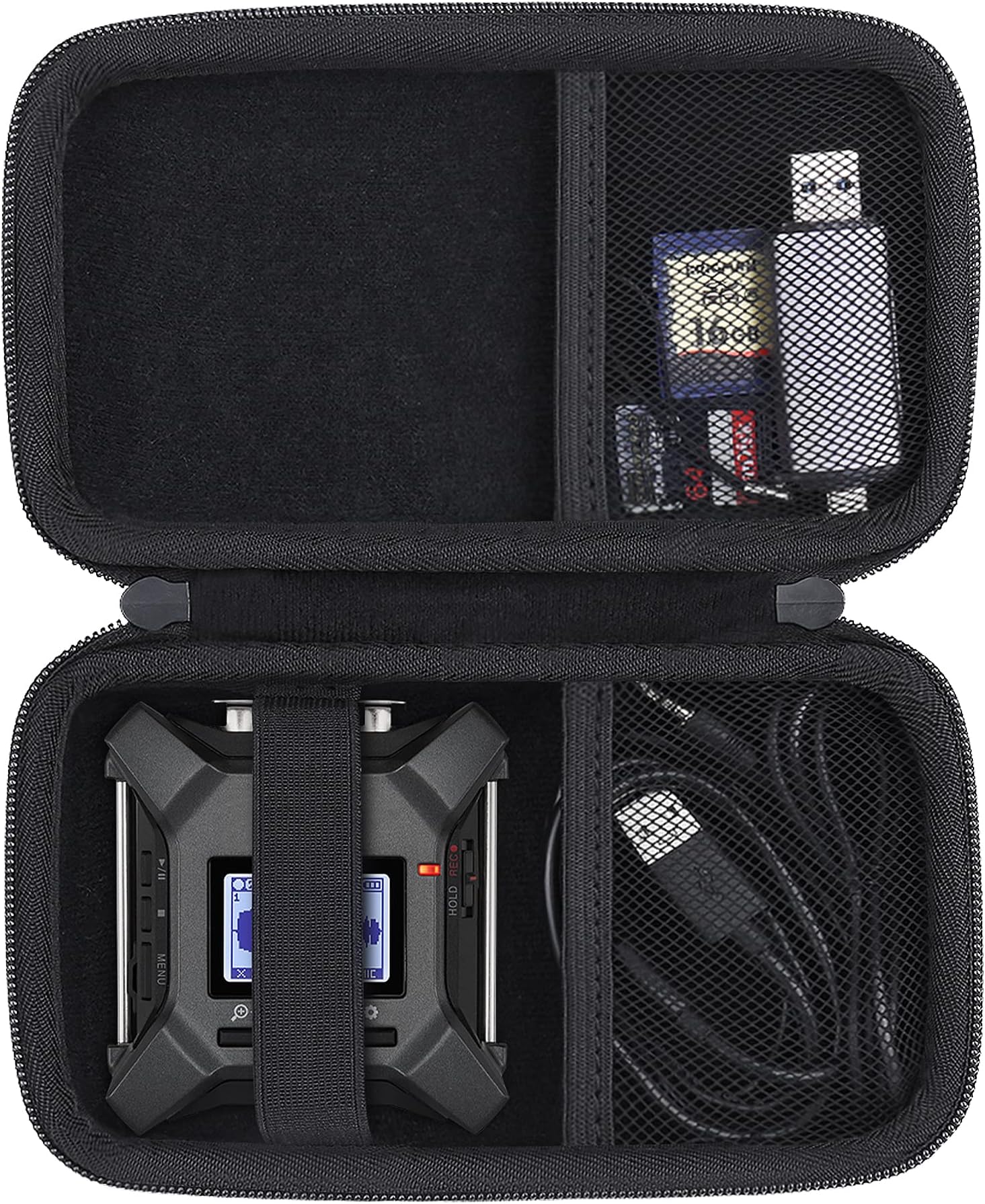co2CREA Hard Case Replacement for Zoom F3 Field Recorder For Audio Recorder Devices, Black