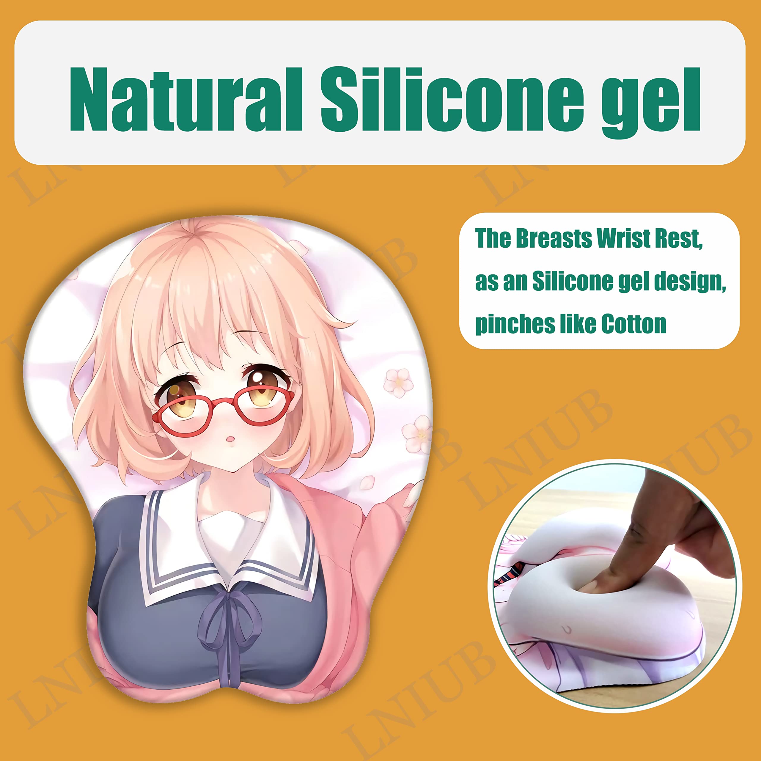Amazon.co.jp: シリコーンゲルブレーサーマウスパッドガールフレンド