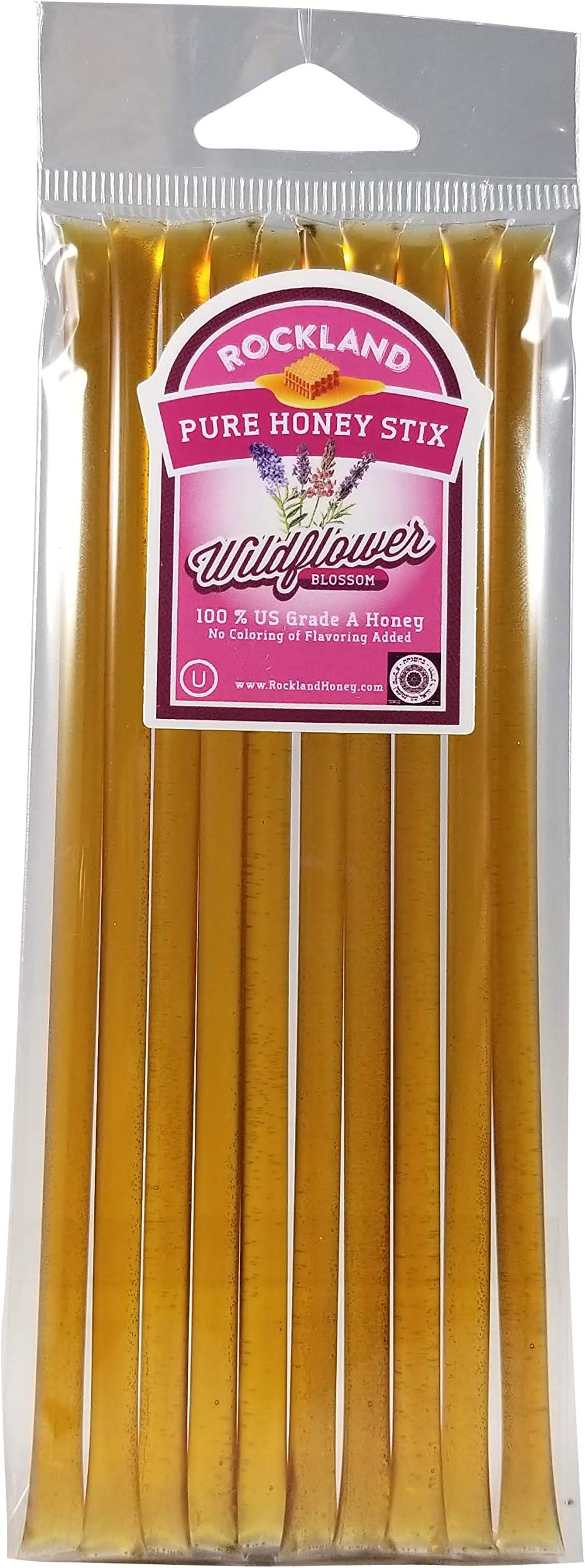 100% Pure Wildflower USA Honey 10 Honey Stix Kosher OU
