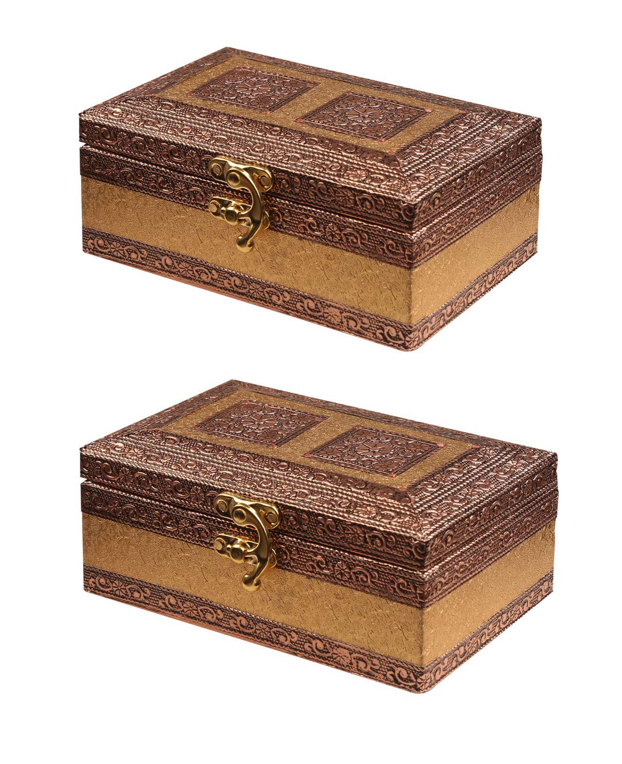 BRAND BASKETBRAND BASKET Combo Of 2 Pieces (6x4 Inches) Handicraft Jewellery Box, Wedding Gift Box, Meenakari Wooden Box, Vanity Box. Jewellery, Bangle, Earrings, Necklace Vanity Box