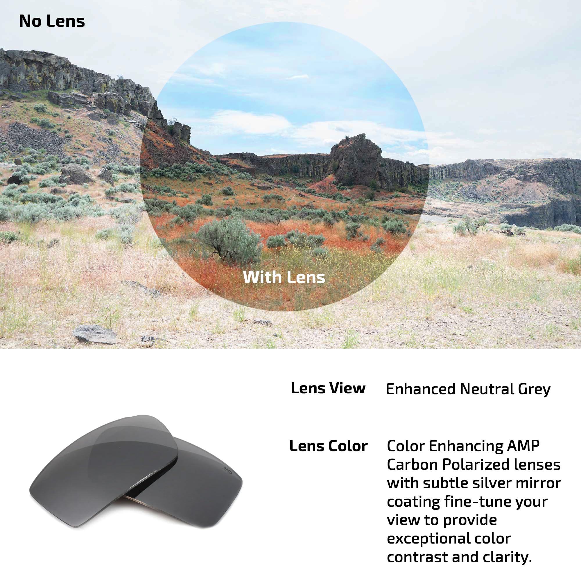Fuse Lenses Ersatzgläser für Oakley Flak 2.0 XL 009188, polarisiert