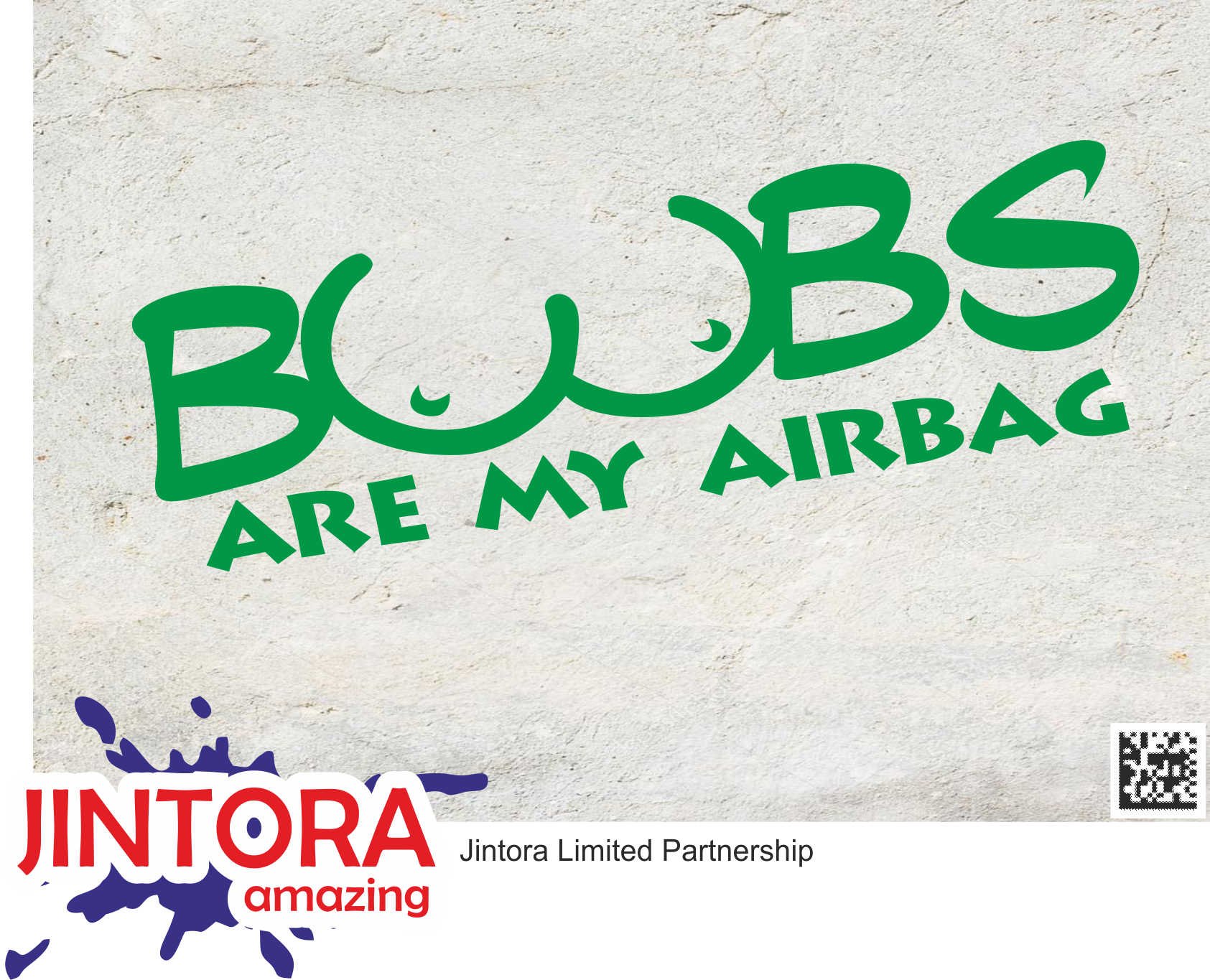 JINTORA Adesivo per auto - Le tette sono il mio Airbag - 210x90 mm - JDM - Die cut - Auto - finestra - laptop - Tuning - verde