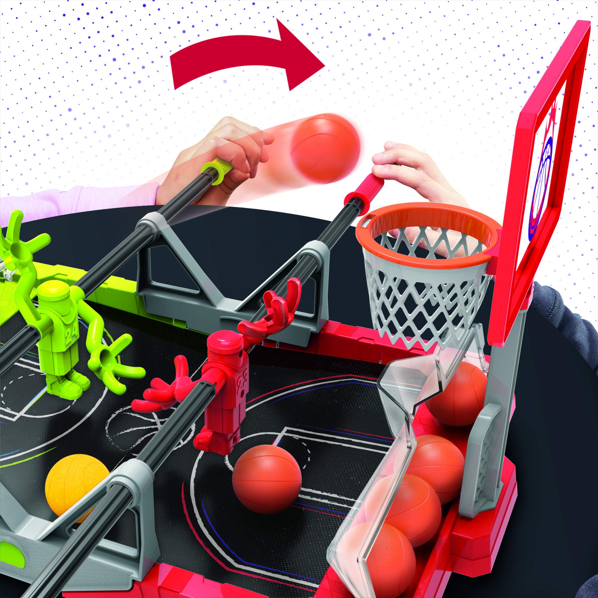 Hasbro Foosketball Game, The Foosball Plus Basketball Shoot and Score, gioco da tavolo non cercato per bambini dagli 8 anni in su, per 2 giocatori, versione inglese e francese