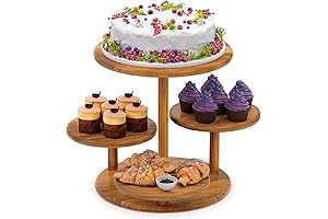 Elegant 4-Tier Round Cupcake Tower Stand: Elevate Your Dessert Display