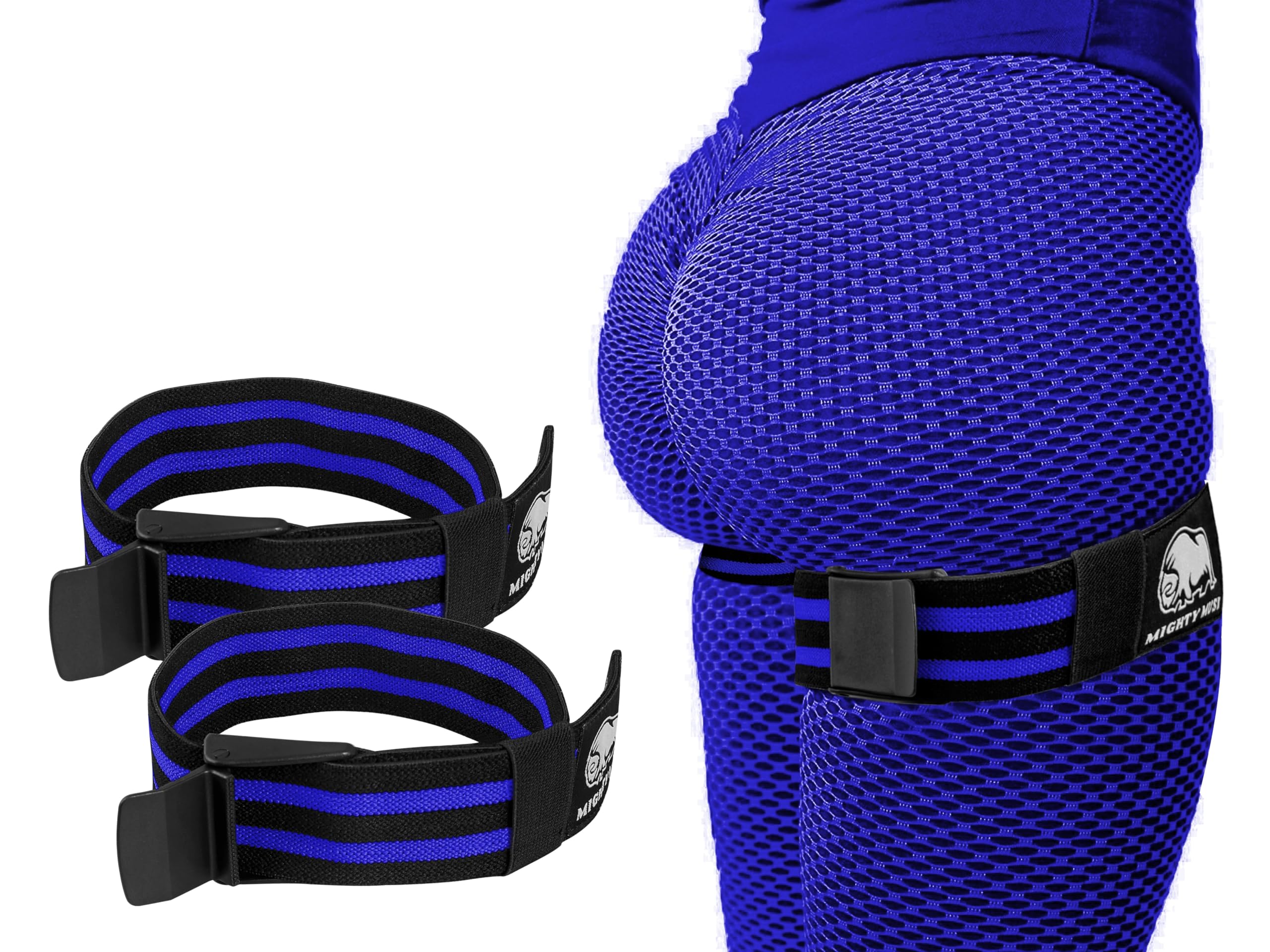 BFR Occlusion Bands for Women - Blood Flow Restriction Workout Bands for Leg, Glute & Hip Building - Fabric Resistance Loop for Squats, Thigh Toning, Butt Lifting & Muscle Growth — image 1