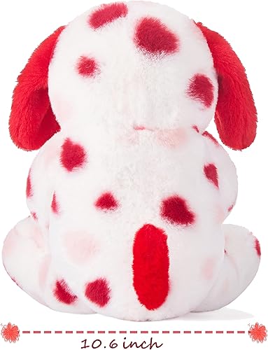Miniatura 5 de IKASA Animal de peluche para perro con corazón para el día de San Valentín, lindo juguete suave y pequeño de 11.8 pulgadas, regalo para el día de