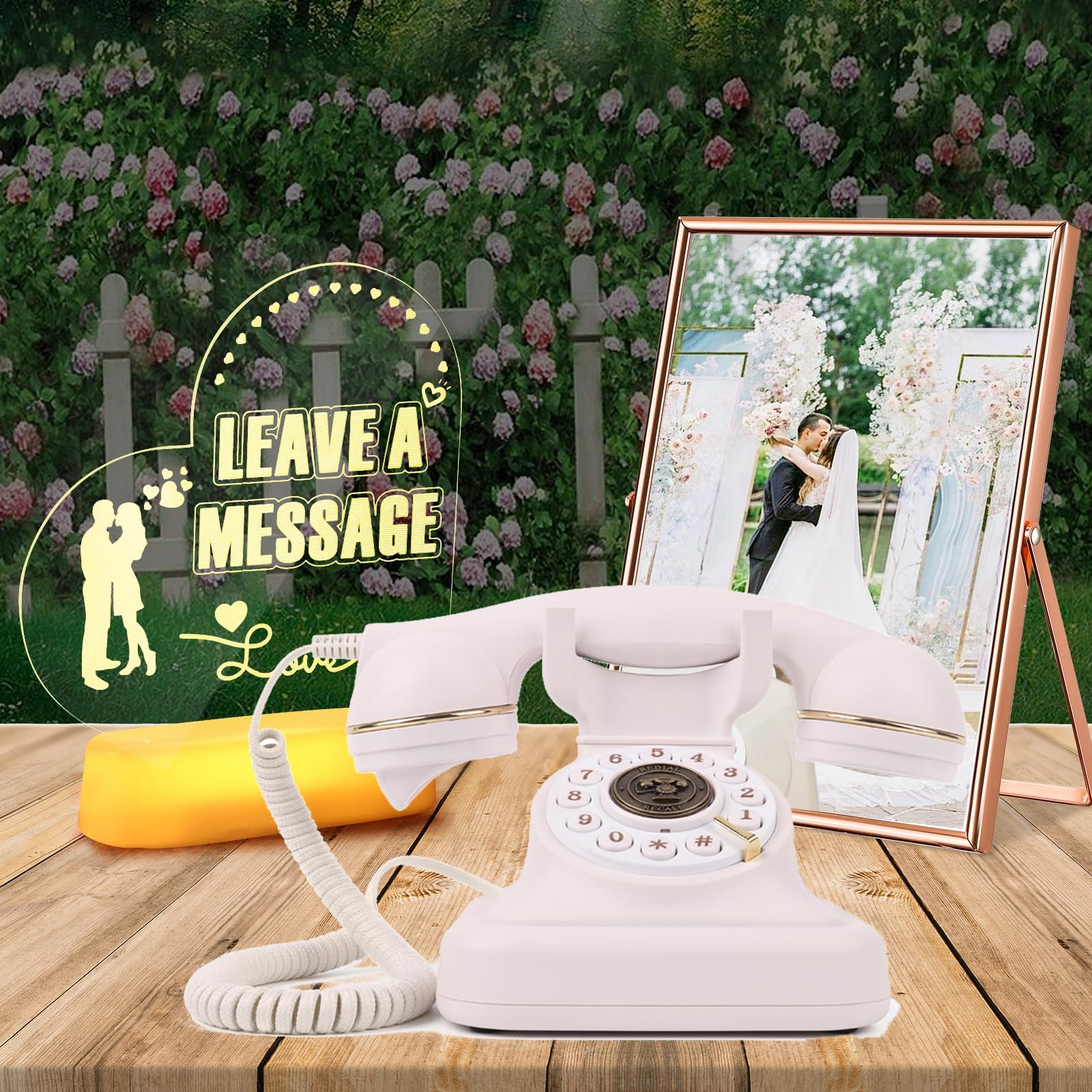 Luxury Retro Audio Guest Book Wedding Phone, Record Guests
