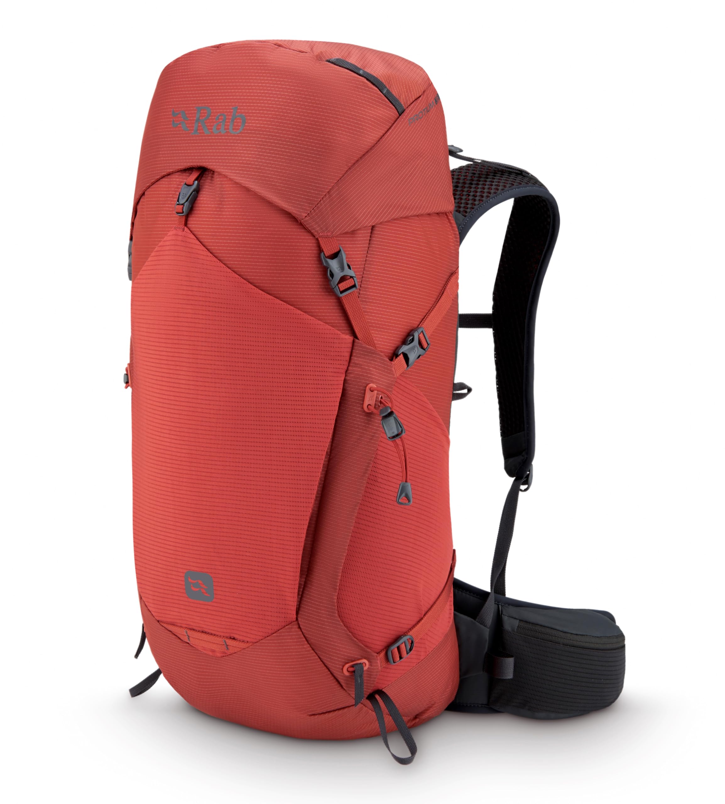 Rab Protium 35-Liter Lightweight Backpack - Comfortable Daypack for Hiking & Trekking - Tuscan Red - Medium/Large