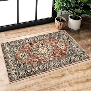 Lahome Oriental Washable Small Area Rug, 2x3 Rugs for Entryway Kitchen, ...