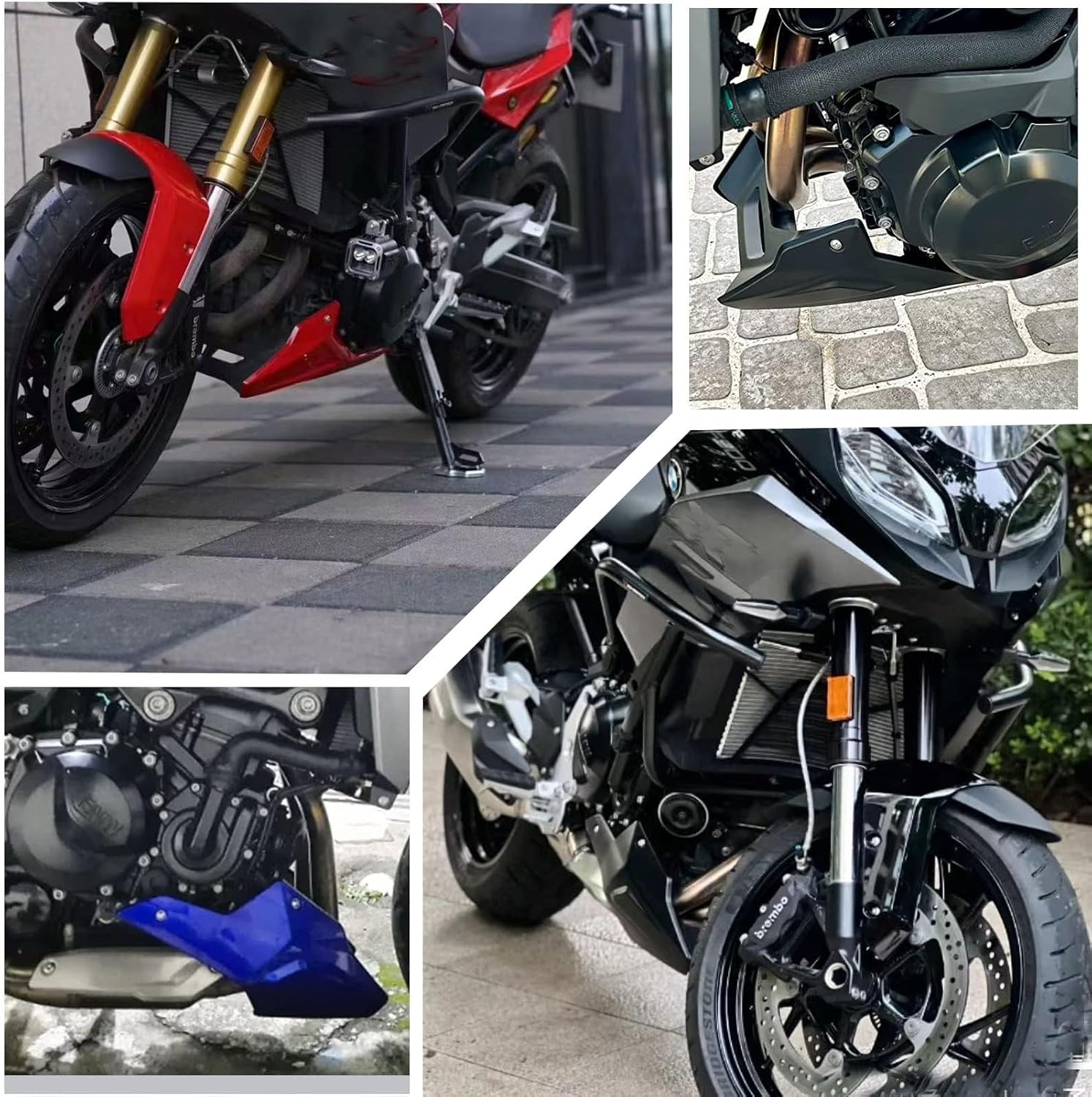 Motorcycle Engine Bellypan Lower Spoiler Cowling Protection Fairing fit for B-M-W F900R F900XR F 900R F 900 XR Accessories 2020 2021 2022 2023 (Titanium)
