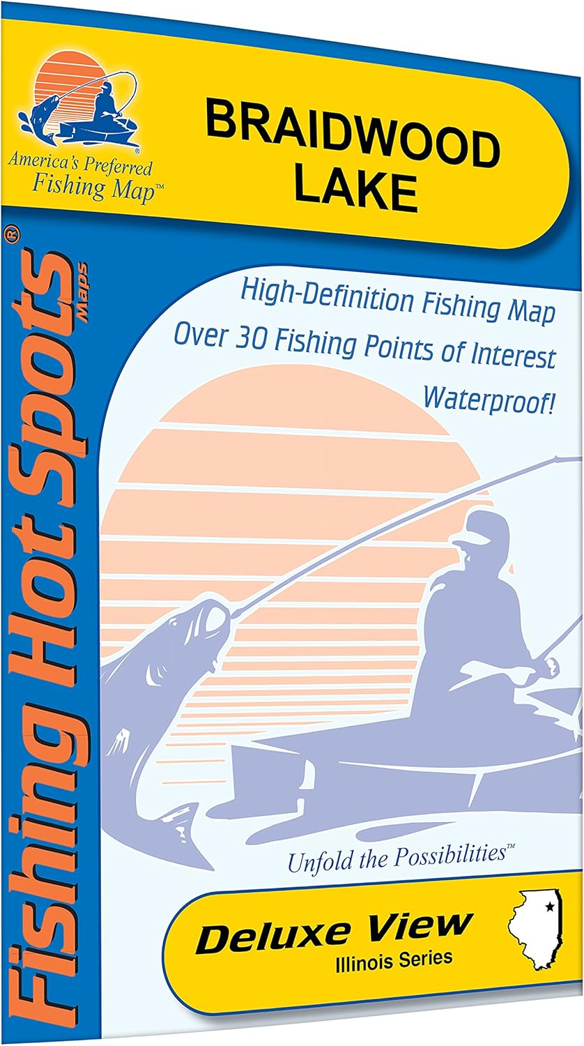 Braidwood Lake Fishing Map Sports & Outdoors