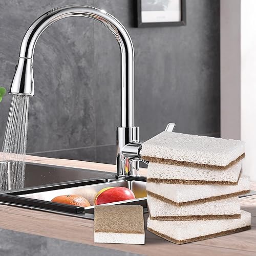 Miniatura 6 de Esponjas naturales para platos, paquete de 12  Keep Soap Esponja de cocina biodegradable Esponja de coco compostable  Esponjas de limpieza ecológicas