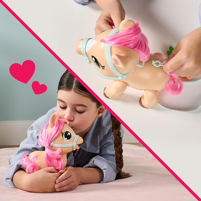 Foto 5 de 7 de Little Live Pets My Walking Pony - Twinkle - Poni Interactivo con +25 Sonidos y reacciones - 16,7 cm