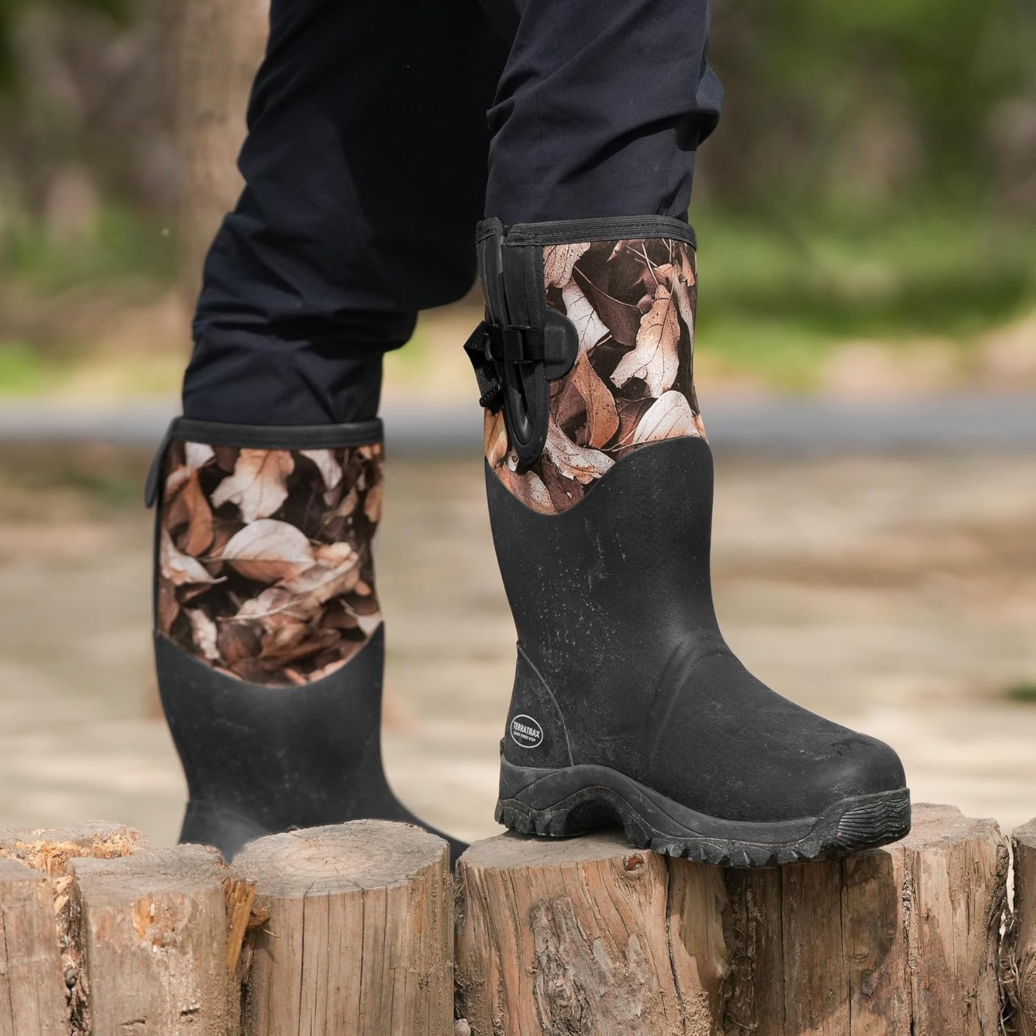 Men's Insulated Rubber Work Boots, 6mm Neoprene Waterproof Muck Mud Boots for Cold Winter & Snow - Reinforced Dual-Sole Heavy Duty Outdoor Farm, Hunting & Slush Chore Shoe - Image 3