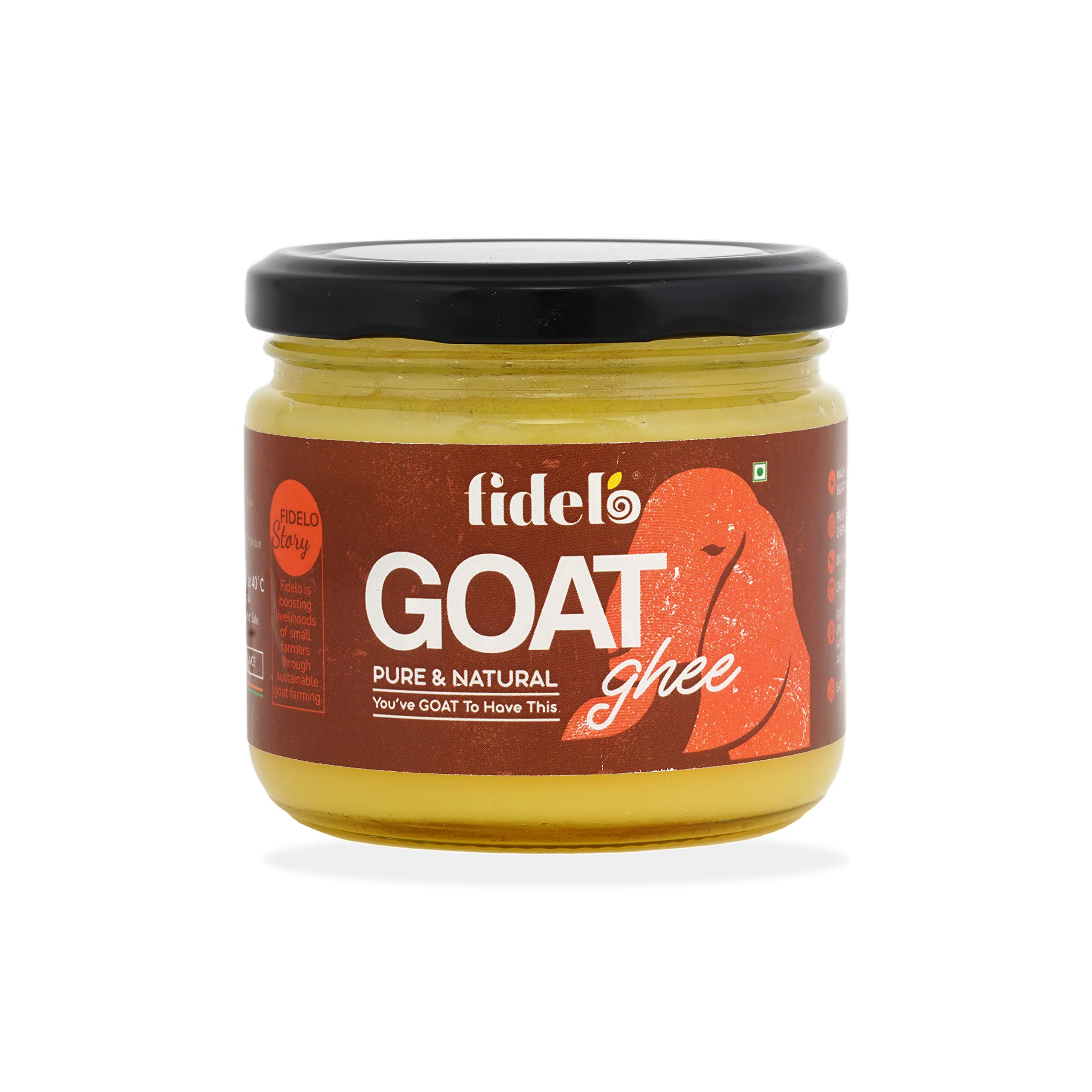 Fidelo Goat Milk Ghee 100% Pure & Natural - 250ml (B0BKWT3RR5) Amazon Price History, Amazon Price Tracker