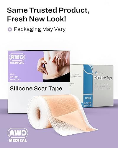 Miniatura 5 de AWD Medical Hojas de silicona para cicatrices hojas de gel de silicona para eliminar cicatrices suministros de silicona poscirugía cinta de