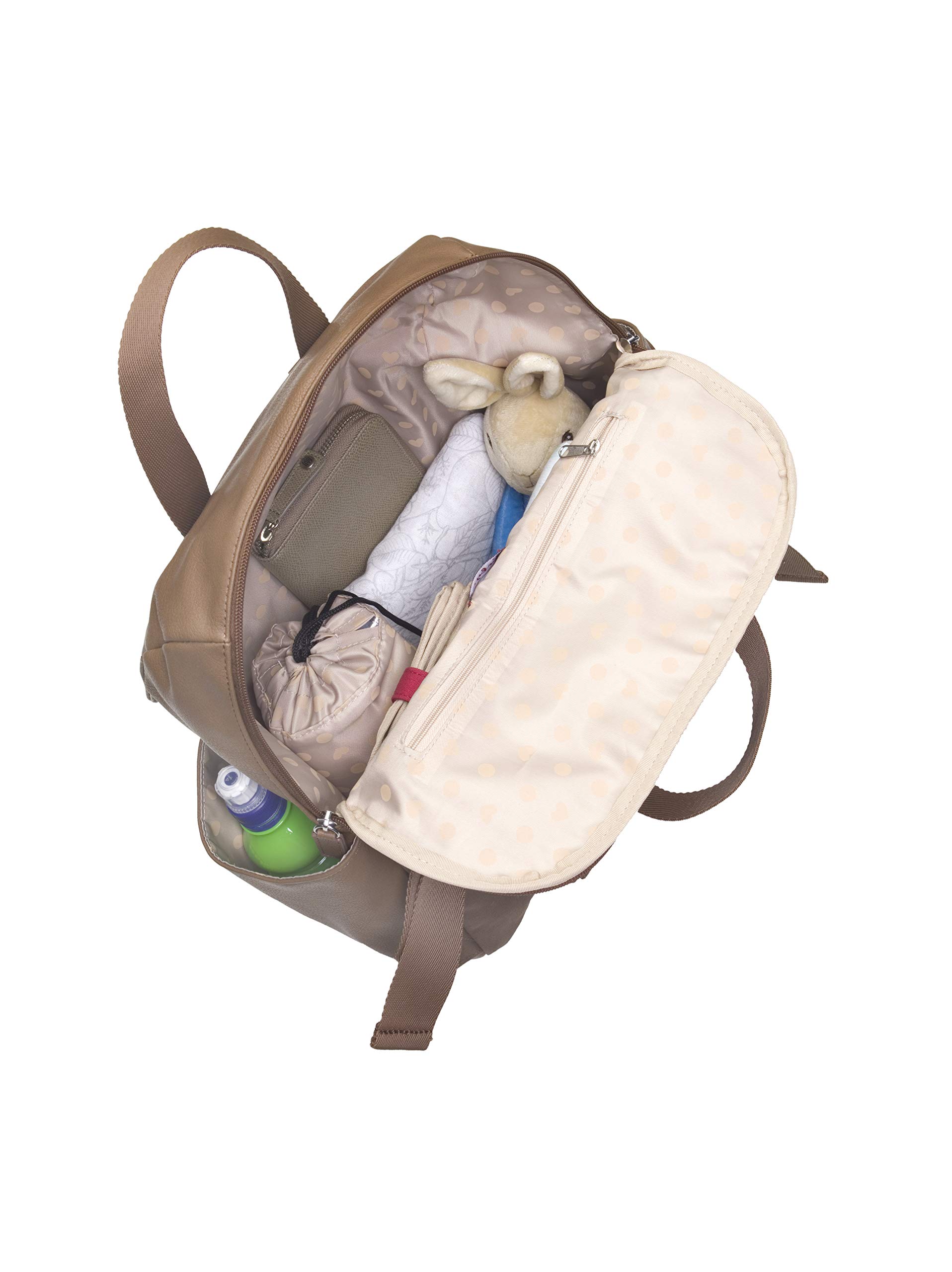 babymeltm robyn faux leather convertible backpack diaper bag Babymel Robyn Convertible Diaper Bag Vegan Leather (Tan): Buy Online at  Best Price in UAE