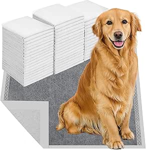 JORAGO Puppy Pads 50Packs - Bamboo Charocoal Dog Pee Training Pads