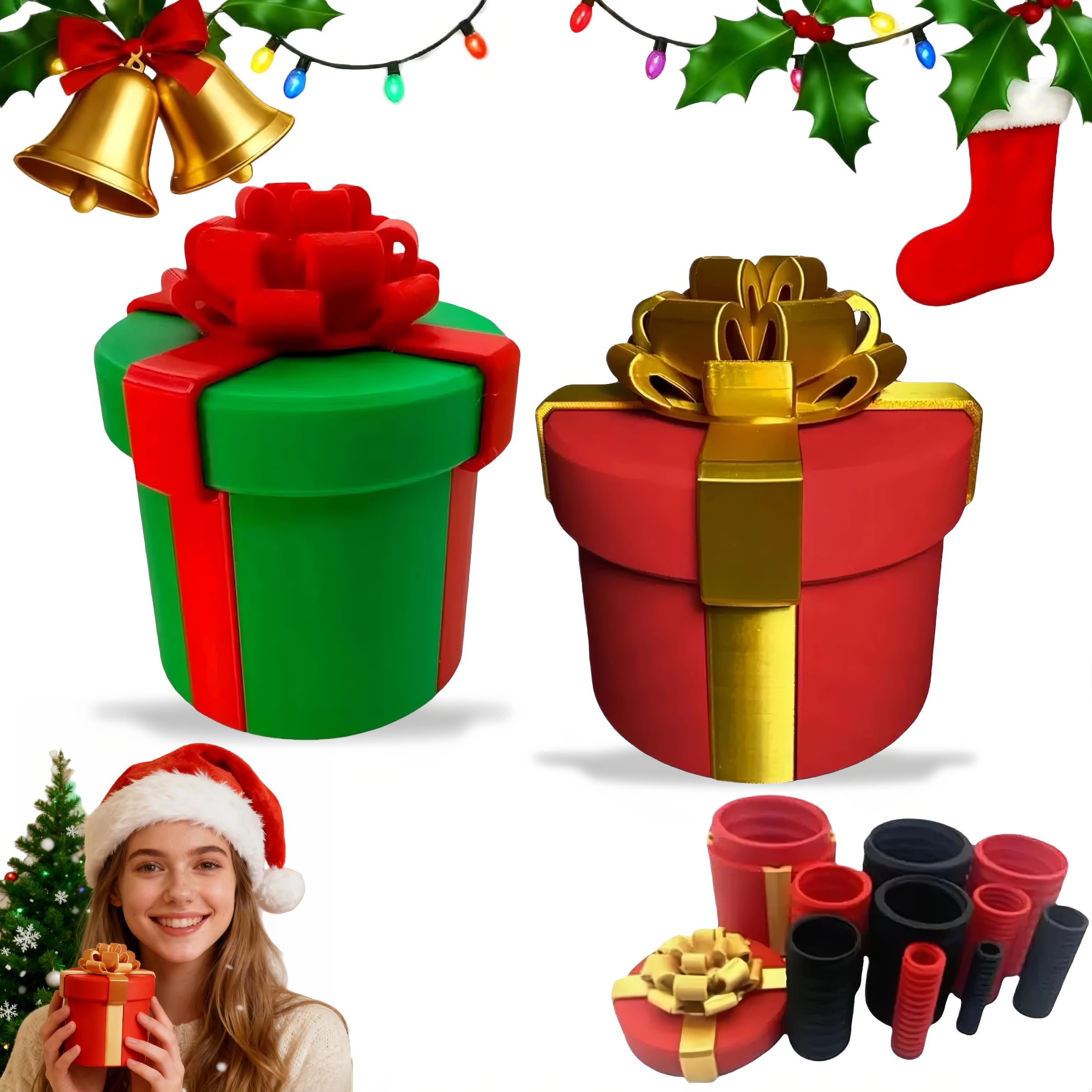 FQWJMO Annoying Nested Screw Gift Box, 2026 New Annoying Gift Box, Hard to Open Box Prank, Reusable Prank Gift Packaging for Birthday, Christmas & Fun