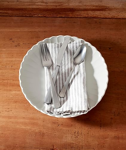 Miniatura 4 de Lenox French Perle - Juego de cubiertos de vieiras, 65 unidades, metálico