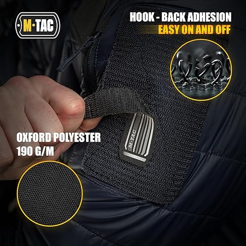 Miniatura 3 de M-Tac 223 Parche táctico de moral  Sujetadores de gancho impresos de combate del ejército (negroGID 223)