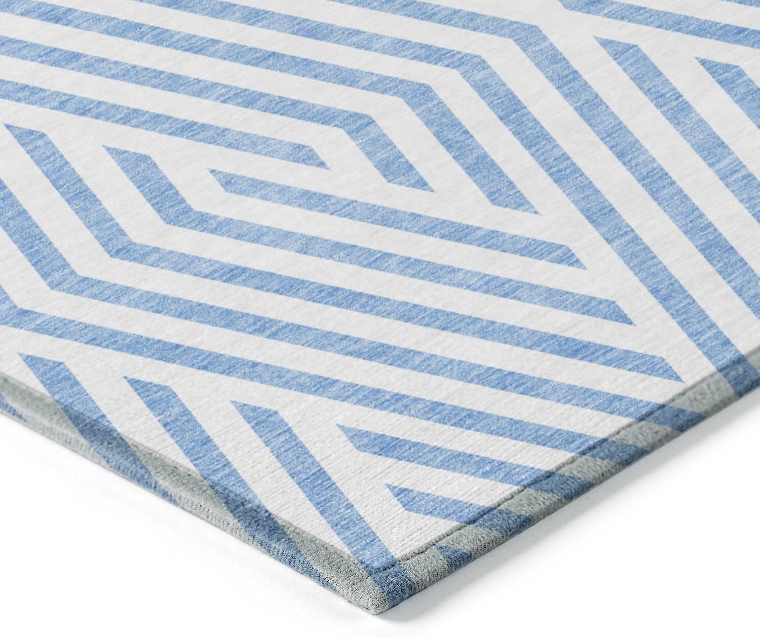 Addison Rugs Chantille ACN550 Blue 10' x 14 Indoor Outdoor Area Rug, Stain Resistant, Machine Washable, Non Shedding, Bedroom, Living Room, Dining Room, Kitchen Rug