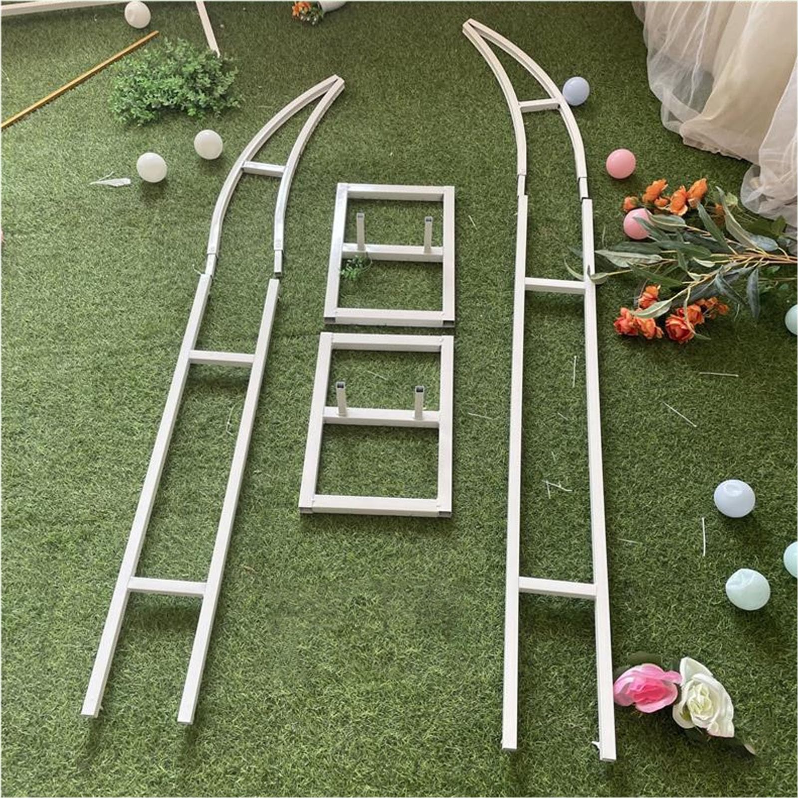 Lot De 10 Supports Décoratifs En Forme De Lune - Métal Doré Sur Base Bois, 24.9x19.1 Cm, Pour Mariage, Fête, DIY - 2