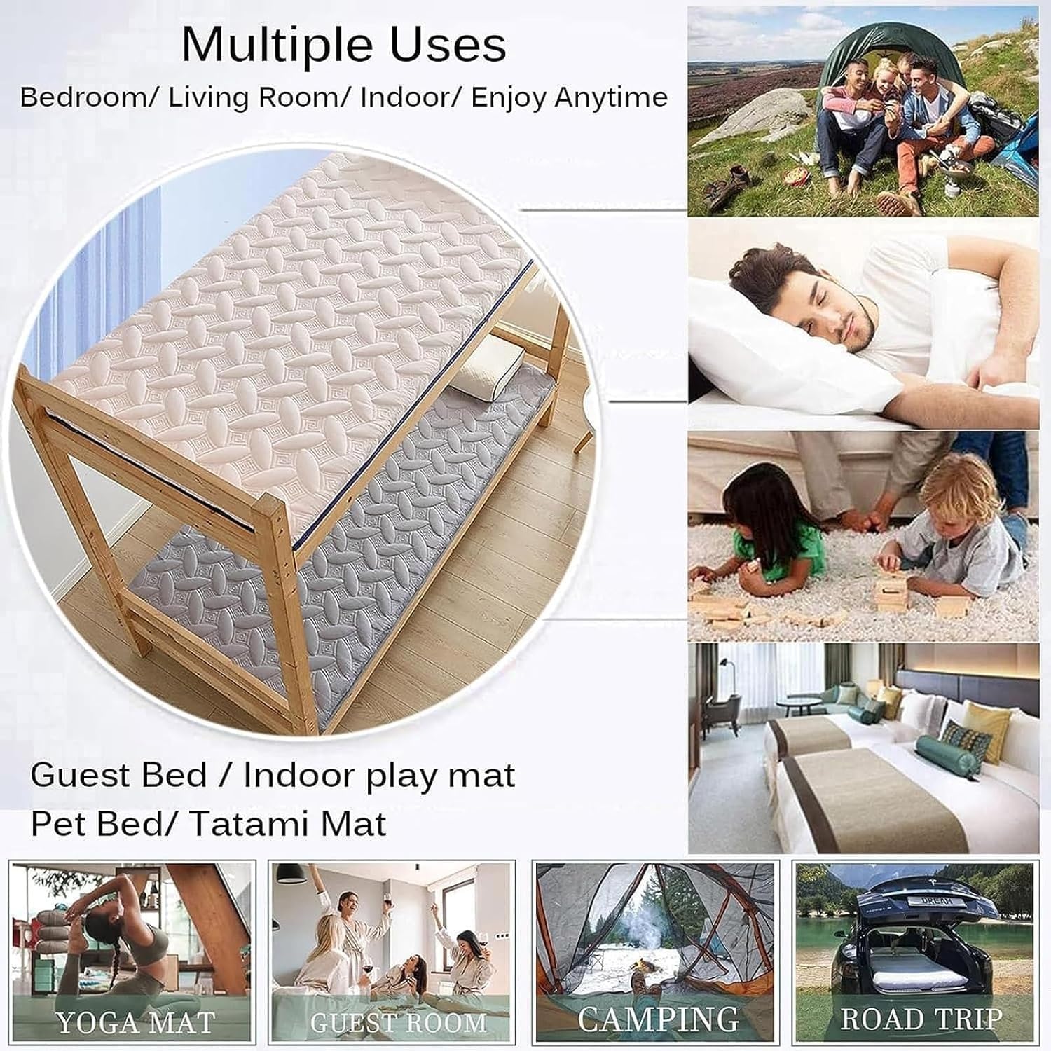 LINCYS Japanische Tatami-Matratzen Futon,Japanische Bodenmatratze Futon Matratze Schlafsaal Matratze Klappbare Tatami (Color : A, Size : 90 * 200cm),C,90 * 200CM