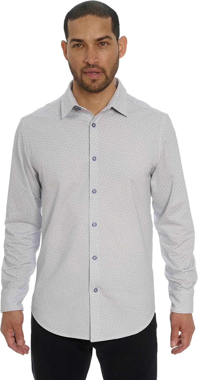 Robert Graham Men’s Melton Long-Sleeve Button-Down Shirt - Image 2