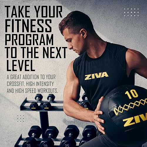 Miniatura 3 de ZIVA Pelota de pared suave  Pelota de ejercicio con peso altamente duradera para entrenamiento de fuerza y acondicionamiento, varios colores, peso