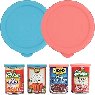 2PCs 3-inch/7.5cm Silicone Can Lids for Chef Boyardee