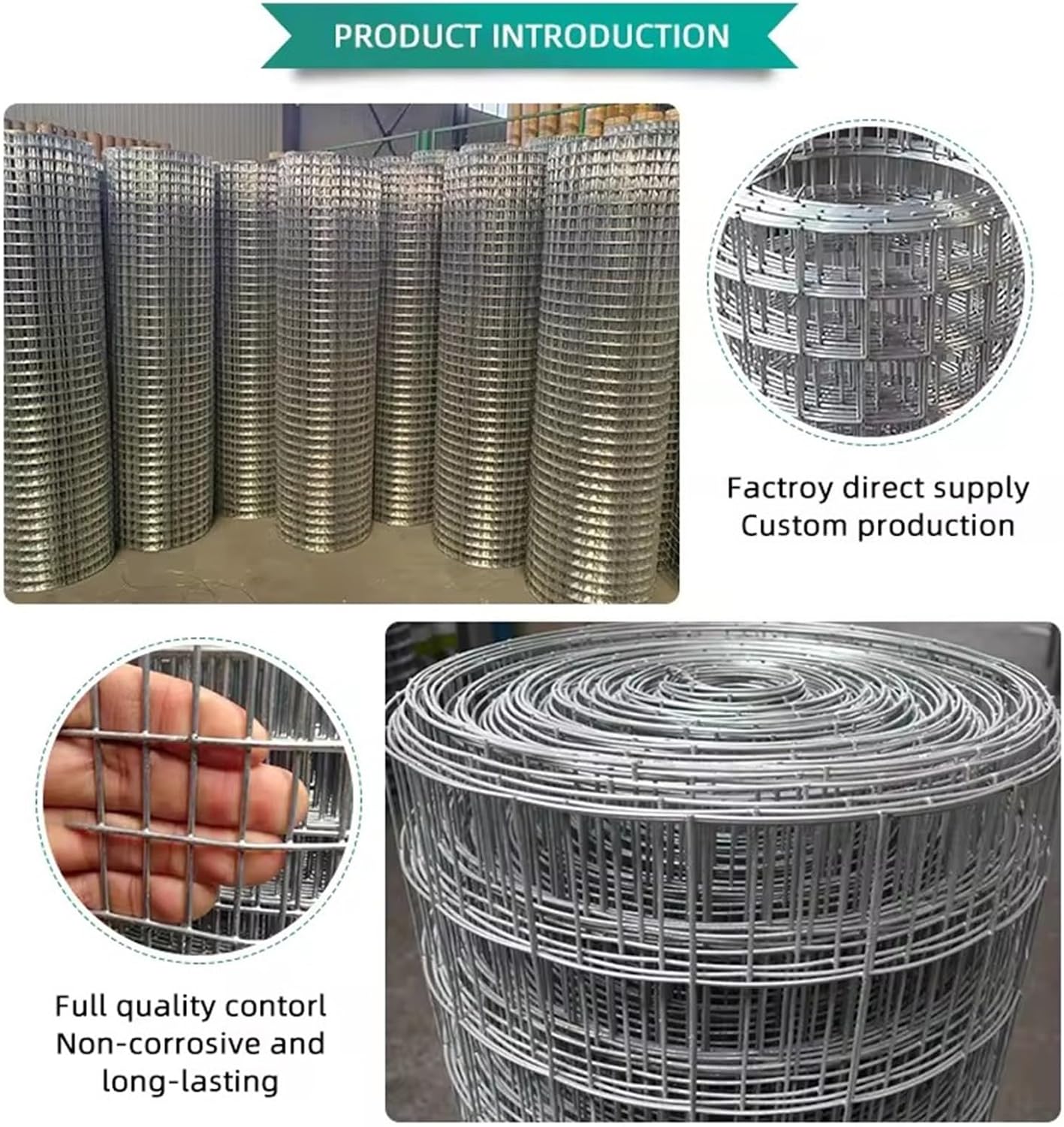 Double-Layer Hot-Dip Galvanized Hardware Cloth for Poultry & Garden, 1.5x10m Chicken Wire Fence, Durable Wire Mesh Netting, Tree Guard & Animal Barrier Rolls
